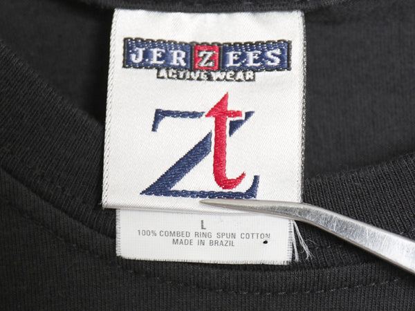 デッドストック 90s 00s ジャージーズ 無地 半袖 Tシャツ メンズ L 新品 オールド ヘビーウェイト コットン カットソー ブランク ブラック