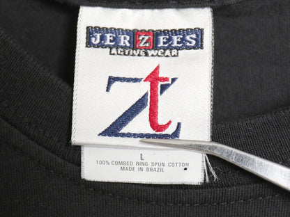 デッドストック 90s 00s ジャージーズ 無地 半袖 Tシャツ メンズ L 新品 オールド ヘビーウェイト コットン カットソー ブランク ブラック