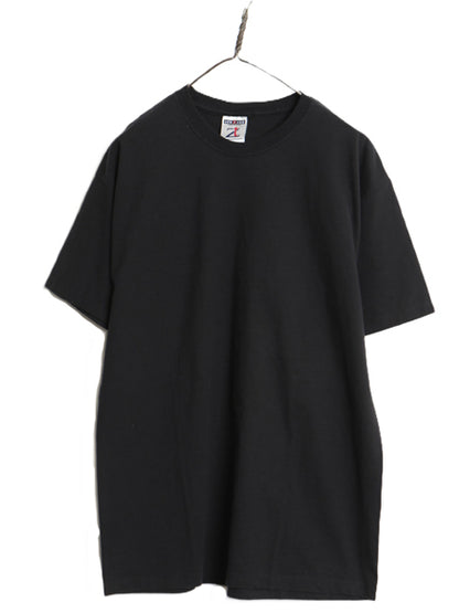 デッドストック 90s 00s ジャージーズ 無地 半袖 Tシャツ メンズ L 新品 オールド ヘビーウェイト コットン カットソー ブランク ブラック