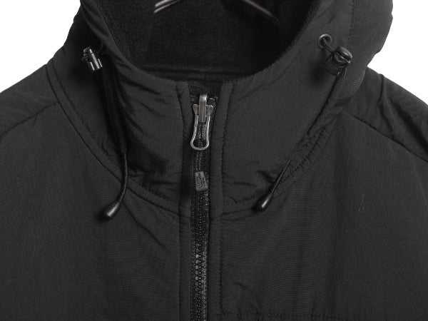 ノースフェイス フード付き デナリ ジャケット レディース L / アウトドア フリース ナイロン パーカー ジャンパー フルジップ ブルゾン 黒