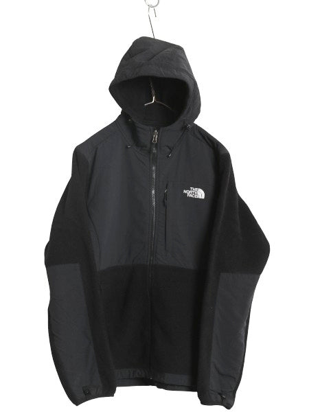 ノースフェイス フード付き デナリ ジャケット レディース L / アウトドア フリース ナイロン パーカー ジャンパー フルジップ ブルゾン 黒