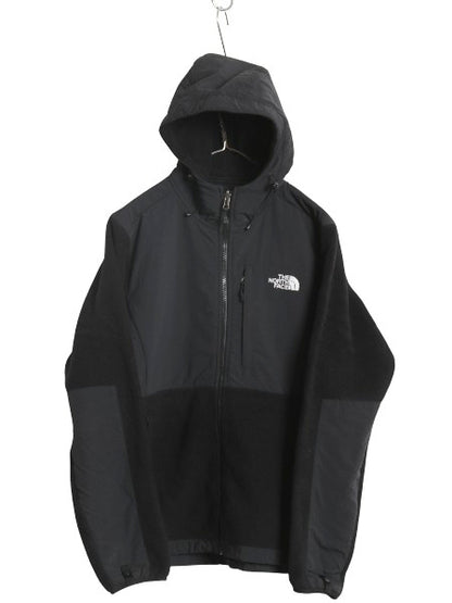 ノースフェイス フード付き デナリ ジャケット レディース L / アウトドア フリース ナイロン パーカー ジャンパー フルジップ ブルゾン 黒