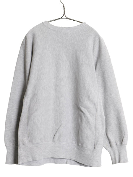 90's USA製 BROWN チャンピオン リバースウィーブ カレッジ プリント スウェット メンズ L / オールド トレーナー 雰囲気系 裏起毛 グレー