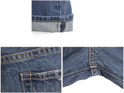 ポロ ラルフローレン デニム パンツ メンズ 34 34 / ヴィンテージ 加工 ジーンズ ジーパン ストレート ボトムス 赤耳 革パッチ セルビッチ