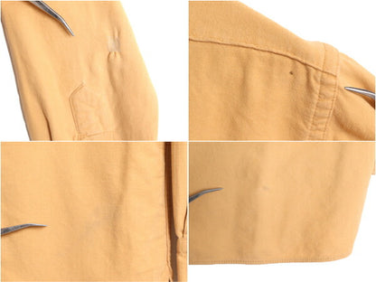 60s 70s 筆記体タグ エルエルビーン コットン シャモア クロス 長袖 シャツ メンズ M 程 古着 ヴィンテージ ネルシャツ LLBEAN フランネル
