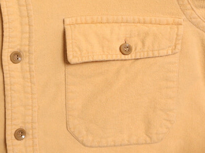 60s 70s 筆記体タグ エルエルビーン コットン シャモア クロス 長袖 シャツ メンズ M 程 古着 ヴィンテージ ネルシャツ LLBEAN フランネル