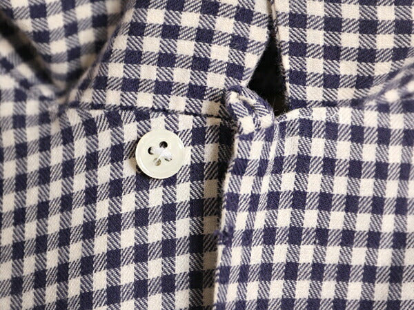 90s トミーヒルフィガー ギンガム チェック オープンカラー 長袖 シャツ メンズ L 古着 90年代 オールド TOMMY HILFIGER コットン 2トーン