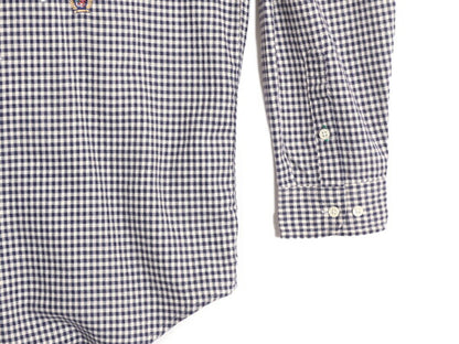 90s トミーヒルフィガー ギンガム チェック オープンカラー 長袖 シャツ メンズ L 古着 90年代 オールド TOMMY HILFIGER コットン 2トーン