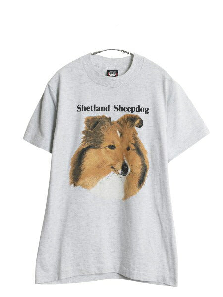 90s USA製 ドッグ アート イラスト プリント Tシャツ メンズ レディース М / オールド アニマル 犬 グラフィック キャラクター カットソー