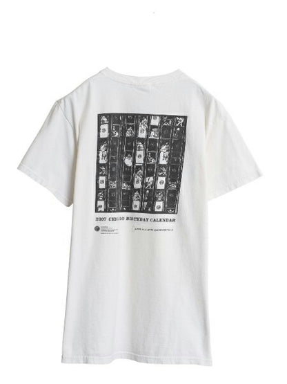 アート イラスト 両面 プリント Tシャツ メンズ M / 古着 半袖Tシャツ グラフィック ヘビーウェイト カットソー シカゴ 記念 限定 ゆったり