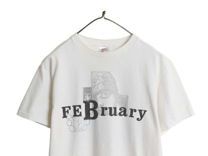 アート イラスト 両面 プリント Tシャツ メンズ M / 古着 半袖Tシャツ グラフィック ヘビーウェイト カットソー シカゴ 記念 限定 ゆったり
