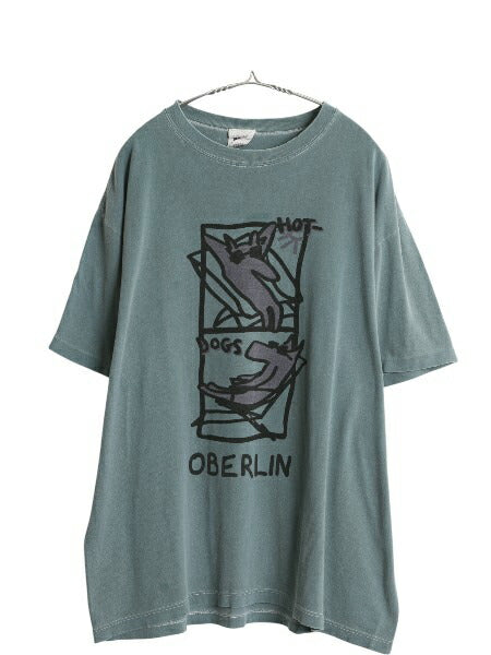90s USA製 ドッグ キャラクター イラスト プリント Tシャツ メンズ XL 古着 オールド アート グラフィック シングルステッチ 大きいサイズ