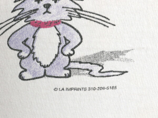 90s ネコ ジョーク イラスト プリント Tシャツ メンズ レディース L オールド アニマル キャラクター アート グラフィック ヘビーウェイト