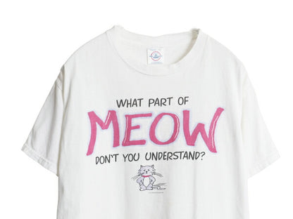 90s ネコ ジョーク イラスト プリント Tシャツ メンズ レディース L オールド アニマル キャラクター アート グラフィック ヘビーウェイト