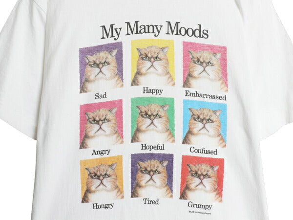 90s ネコ アート イラスト プリント Tシャツ メンズ レディース L オールド アニマル キャラクター ジョーク ヘビーウェイト グラフィック