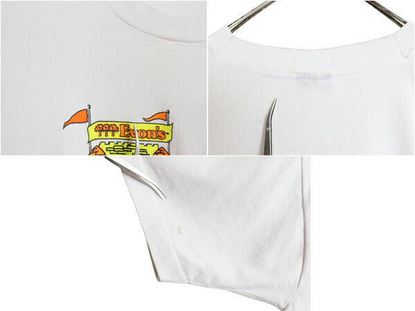80s USA製 企業物 イラスト プリント Tシャツ メンズ XL / ヴィンテージ アート キャラクター グラフィック シングルステッチ 大きいサイズ