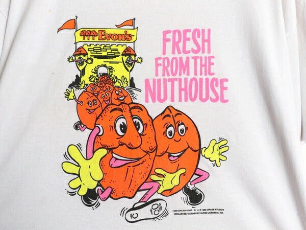 80s USA製 企業物 イラスト プリント Tシャツ メンズ XL / ヴィンテージ アート キャラクター グラフィック シングルステッチ 大きいサイズ