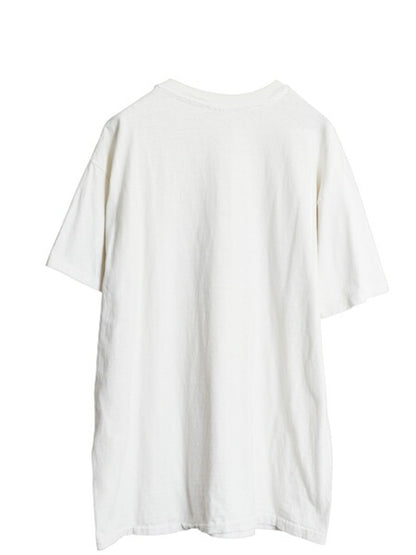 80s 90s USA製 フラワー アート イラスト プリント Tシャツ メンズ XL / ヴィンテージ 花 グラフィック シングルステッチ 大きいサイズ 白