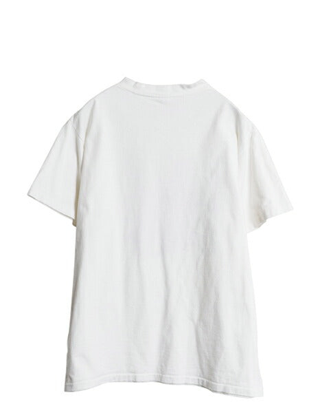 80s USA製 アート イラスト プリント Tシャツ メンズ L 小さめ M 程/ 古着 ヴィンテージ グラフィック シングルステッチ ヘビーウェイト 白
