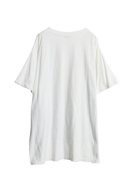 90s USA製 ゾウ アート イラスト プリント Tシャツ メンズ XXXL 程/ 古着 オールド アニマル グラフィック ヘビーウェイト 大きいサイズ 白
