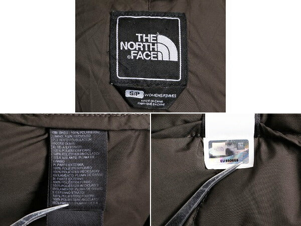 US企画 ノースフェイス ダウン ハーフ コート レディース S 古着 The North Face アウトドア ジャケット 600フィル キルティング グリーン