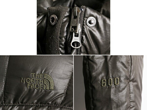 US企画 ノースフェイス ダウン ハーフ コート レディース S 古着 The North Face アウトドア ジャケット 600フィル キルティング グリーン