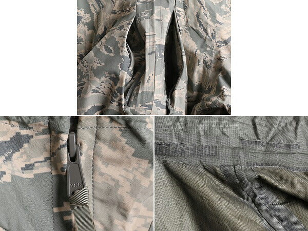 16年製 米軍実物 APECS ゴアテックス デジタル タイガーカモ 迷彩 ジャケット MEDIUM REGULAR 古着 軍物 ミリタリー USAF ABU エアフォース