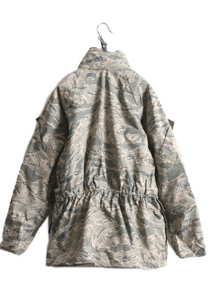 USA製 民間 APECS ゴアテックス デジタル タイガーカモ 迷彩 ジャケット SMALL REGULAR 古着 軍物 ミリタリー プロパー エアフォース 防水