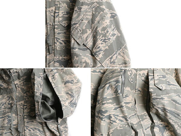 USA製 民間 APECS ゴアテックス デジタル タイガーカモ 迷彩 ジャケット SMALL REGULAR 古着 軍物 ミリタリー プロパー エアフォース 防水
