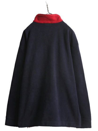00s USA製 ノーティカ フリース ジャケット メンズ XL / 古着 00年代 オールド NAUTICA ブルゾン プルオーバー ハーフジップ 大きいサイズ
