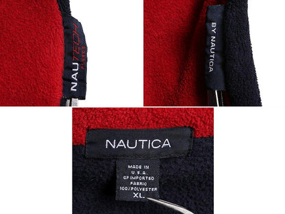 00s USA製 ノーティカ フリース ジャケット メンズ XL / 古着 00年代 オールド NAUTICA ブルゾン プルオーバー ハーフジップ 大きいサイズ