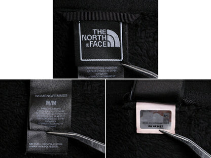 US企画 ノースフェイス フリース ジャケット レディース M 古着 The North Face ジャンパー ブルゾン アウトドア フルジップ 毛長 ブラック