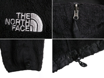 US企画 ノースフェイス フリース ジャケット レディース M 古着 The North Face ジャンパー ブルゾン アウトドア フルジップ 毛長 ブラック