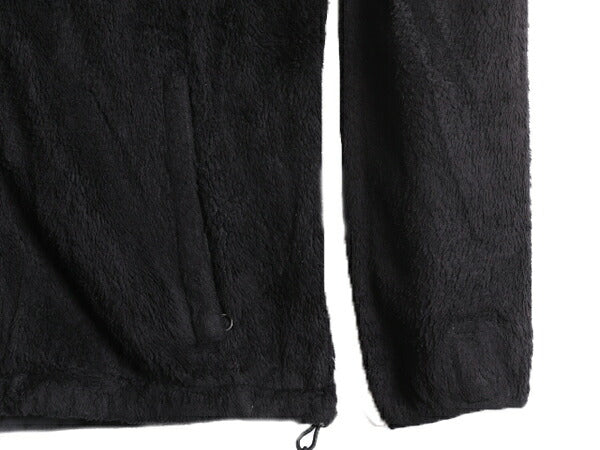 US企画 ノースフェイス フリース ジャケット レディース M 古着 The North Face ジャンパー ブルゾン アウトドア フルジップ 毛長 ブラック