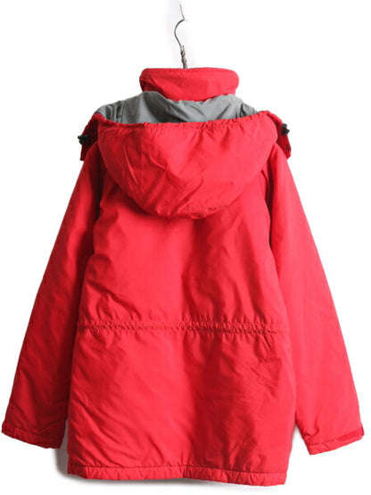 80s エルエルビーン 中綿 マウンテンパーカー ジャケット レディース S / 古着 80年代 ヴィンテージ LLBEAN アウトドア マンパ 脱着 フード