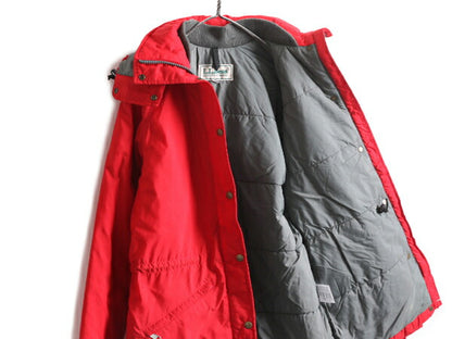 80s エルエルビーン 中綿 マウンテンパーカー ジャケット レディース S / 古着 80年代 ヴィンテージ LLBEAN アウトドア マンパ 脱着 フード