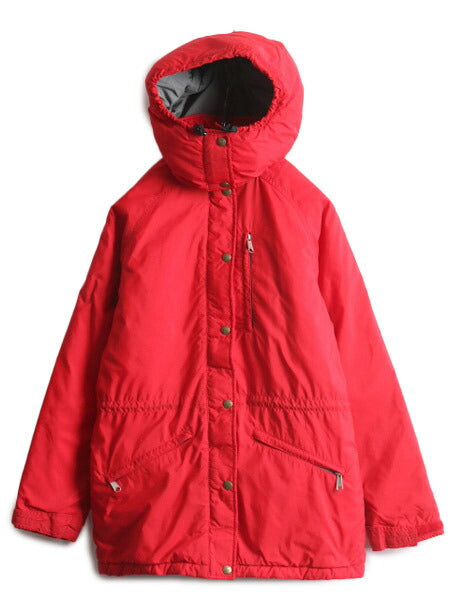 80s エルエルビーン 中綿 マウンテンパーカー ジャケット レディース S / 古着 80年代 ヴィンテージ LLBEAN アウトドア マンパ 脱着 フード
