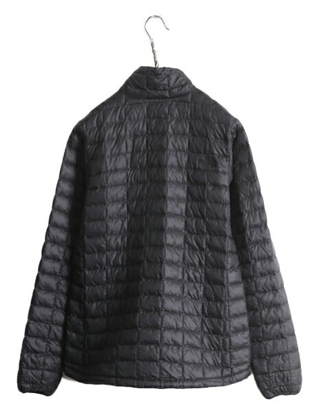 US企画 ノースフェイス 中綿 キルティング ナイロン ジャケット レディース S / 古着 The North Face サーモボール ジャンパー ブルゾン 黒