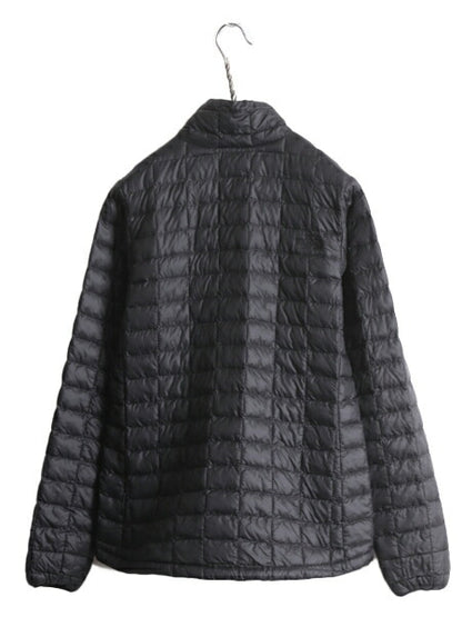 US企画 ノースフェイス 中綿 キルティング ナイロン ジャケット レディース S / 古着 The North Face サーモボール ジャンパー ブルゾン 黒