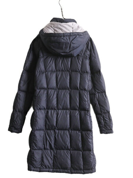 US企画 ノースフェイス ロング ダウン コート レディース XS 古着 The North Face アウトドア パーカー ナイロン ジャケット 600フィル 紺