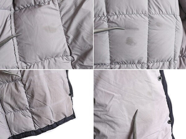 US企画 ノースフェイス ロング ダウン コート レディース XS 古着 The North Face アウトドア パーカー ナイロン ジャケット 600フィル 紺