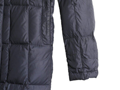 US企画 ノースフェイス ロング ダウン コート レディース XS 古着 The North Face アウトドア パーカー ナイロン ジャケット 600フィル 紺