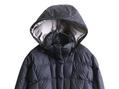 US企画 ノースフェイス ロング ダウン コート レディース XS 古着 The North Face アウトドア パーカー ナイロン ジャケット 600フィル 紺