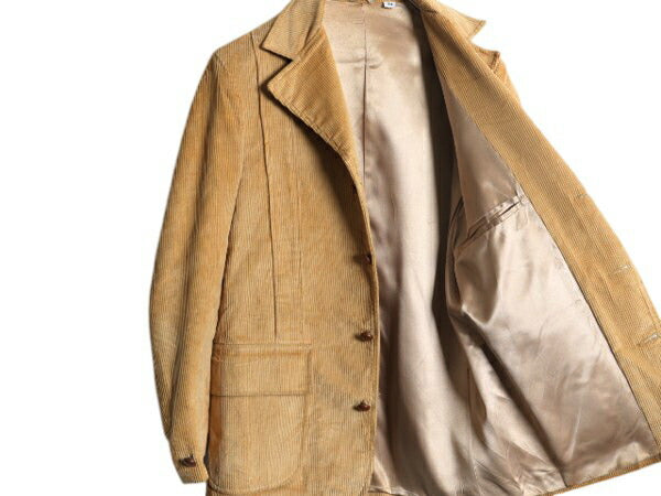 80s エルエルビーン ノーフォーク テーラード ジャケット メンズ M 程/ 80年代 ヴィンテージ LLBEAN ブレザー 太畝 コーデュロイ ブラウン