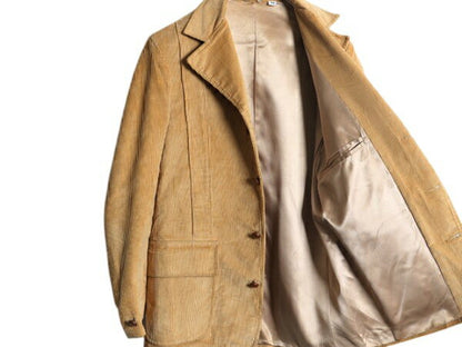 80s エルエルビーン ノーフォーク テーラード ジャケット メンズ M 程/ 80年代 ヴィンテージ LLBEAN ブレザー 太畝 コーデュロイ ブラウン
