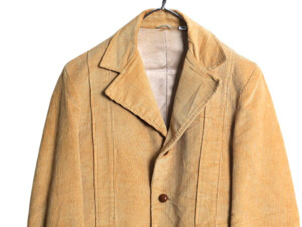 80s エルエルビーン ノーフォーク テーラード ジャケット メンズ M 程/ 80年代 ヴィンテージ LLBEAN ブレザー 太畝 コーデュロイ ブラウン