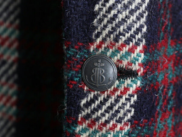 70s USA製 BILL BLASS チェック ツイード テーラード ジャケット メンズ L 程 70年代 ヴィンテージ ブレザー ウール マルチカラー トラッド