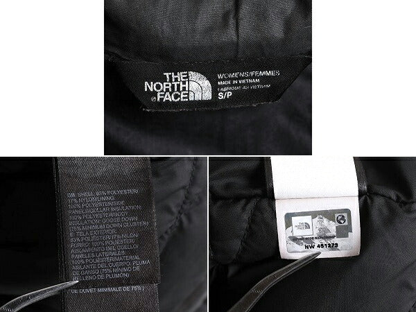 US企画 ノースフェイス ナイロン ダウン ベスト レディース S / The North Face フルジップ キルティング 550フィル アウトドア 重ね着 灰