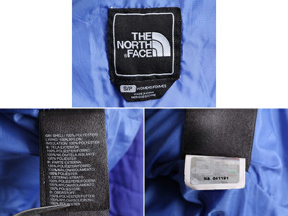 US企画 ノースフェイス 中綿 キルティング ナイロン ジャケット レディース S / 古着 The North Face ジャンパー フルジップ アウトドア 青