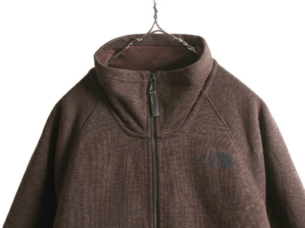 US企画 ノースフェイス フルジップ フリース ジャケット メンズ M / 古着 The Notrh Face アウトドア ウール ジャージ ブルゾン ハイネック